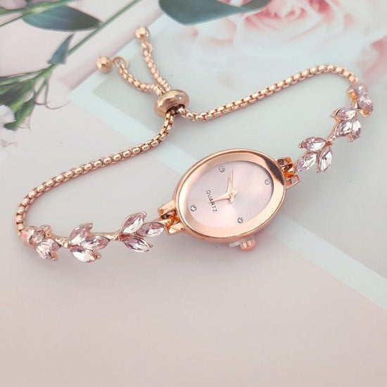 Wheat Diamond Women's Watch Free Adjustment Pull-out Women's $14.47 Dana Fashion Color: Pink Women's Accessories Product information: Color: green, red, silver, gold, black, pink, purple, blue Thickness: 7mm Applicable people: Female Movement type: Quartz