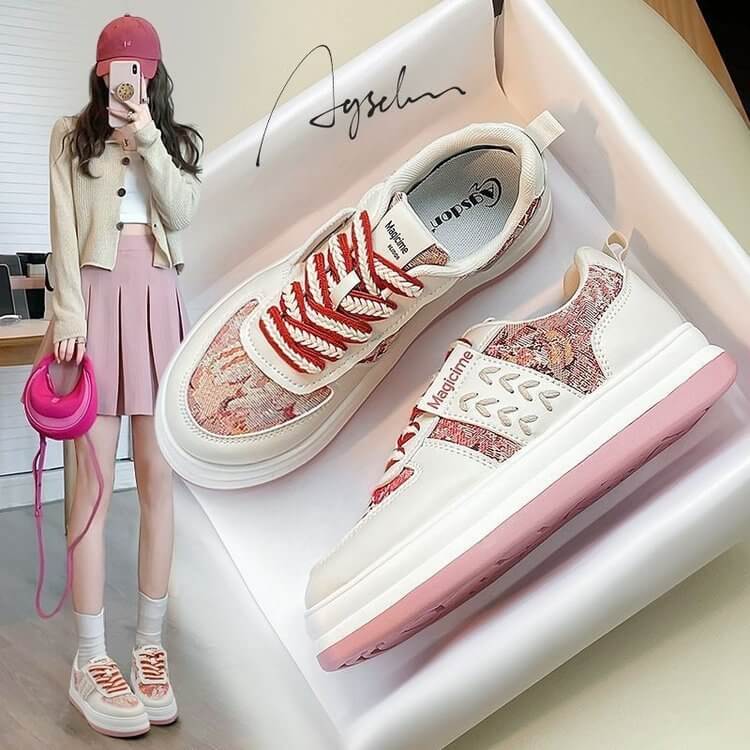Wheat Ear Oil Painting Casual Retro Commuting Shoes $32.90 Dana Fashion Color: Beige Green size: 35 Women's shoes Product information: Lining material: imitation leather Color: beige Green, rice noodles Upper height: low top Sole craft: injection moulded