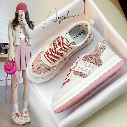 Wheat Ear Oil Painting Casual Retro Commuting Shoes $32.90 Dana Fashion Color: Beige Green size: 35 Women's shoes Product information: Lining material: imitation leather Color: beige Green, rice noodles Upper height: low top Sole craft: injection moulded