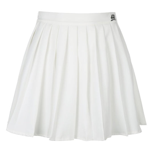 White Pleated Skirt Short Woman Elastic Waist Mini Skirts $45.99 Dana Fashion Color: Black Size: L Women's clothing Product Information Main fabric composition ： mulberry silk technology ： Embroidery / embroidery Popular elements ： Embroidery Skirt shape