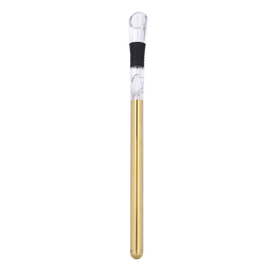 Wine Bottle Cooler Stick Stainless Steel Wine Chilling Rod Leakproof Wine Chiller Beer Beverage Frozening Stick Bar Tools $20.03 Dana Fashion Color: Gold style: Naked packing Dana's Kitchen Overview: A three-in-one wine cooling rod that combines a bottle