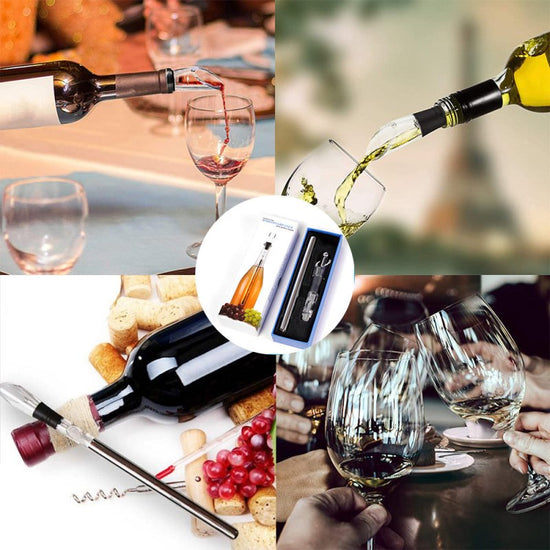Wine Bottle Cooler Stick Stainless Steel Wine Chilling Rod Leakproof Wine Chiller Beer Beverage Frozening Stick Bar Tools $23.06 Dana Fashion Color: Black style: Box packaging Dana's Kitchen Overview: A three-in-one wine cooling rod that combines a bottle