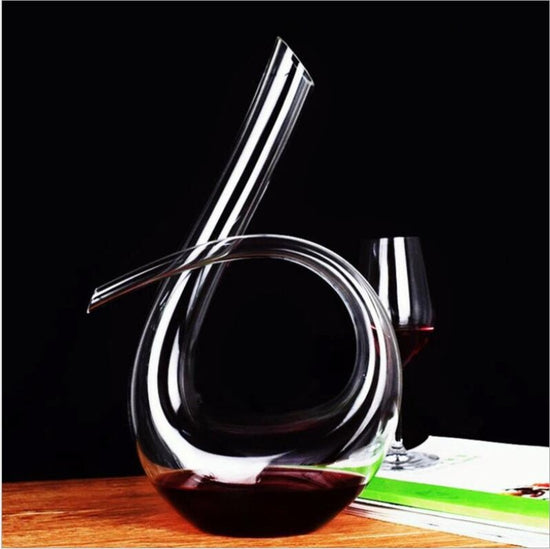Wine Decanter Hip Flask Pourer Family Bar $71.26 Dana Fashion Color: Type 6 Dana's Kitchen Overview: High-end Large capacity red wine glasses decanter. Lead-free crystal glass material, health, safety. Cold incision process, fine workmanship. Specificatio