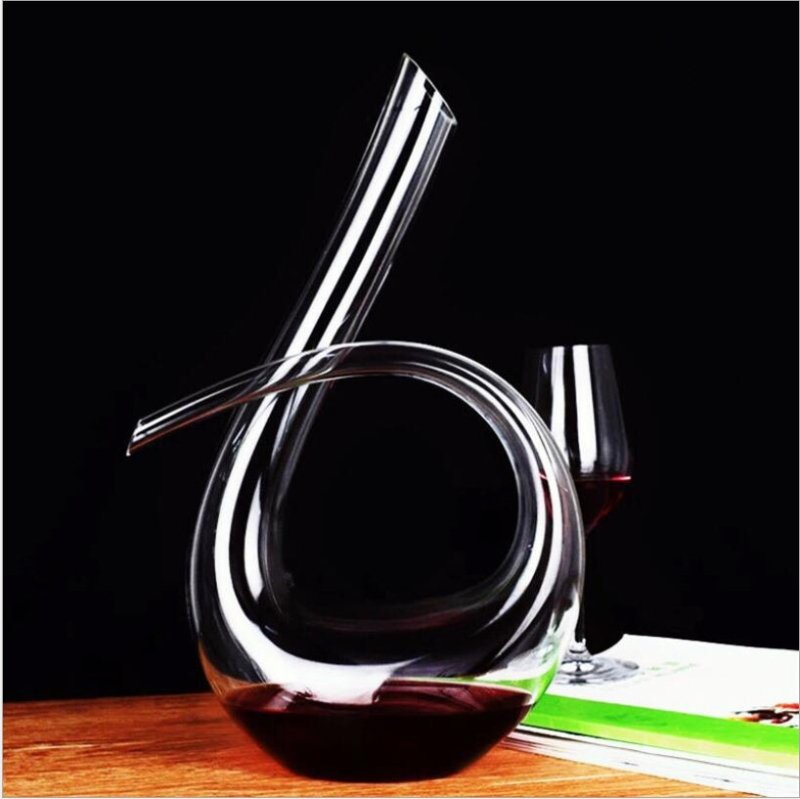 Wine Decanter Hip Flask Pourer Family Bar $71.26 Dana Fashion Color: Type 6 Dana's Kitchen Overview: High-end Large capacity red wine glasses decanter. Lead-free crystal glass material, health, safety. Cold incision process, fine workmanship. Specificatio