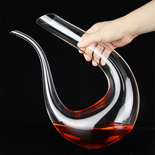 Wine Decanter Hip Flask Pourer Family Bar $81.27 Dana Fashion Color: 052 Dana's Kitchen Overview: High-end Large capacity red wine glasses decanter. Lead-free crystal glass material, health, safety. Cold incision process, fine workmanship. Specification: