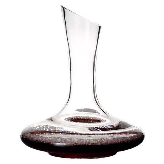 Wine Decanter Hip Flask Pourer Family Bar $59.02 Dana Fashion Color: 1100ML Dana's Kitchen Overview: High-end Large capacity red wine glasses decanter. Lead-free crystal glass material, health, safety. Cold incision process, fine workmanship. Specificatio