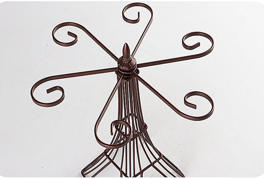 Wine glass holder $45.90 Dana Fashion Color: Bronze Dana's Kitchen Process material: iron, welding Size：26*15*33cm Trial scope: home, hotel, bar, etc. note: 1. Due to differences between different displays, the picture may not reflect the actual color of