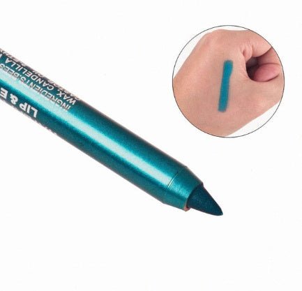 Wine Red Green Blue Purple Silver Eyeliner Eye And Eye Multi-use Eye Shadow Lipstick Eyebrow Pencil $20.26 Dana Fashion Color: Star blue makeup Art: Eyeliner Nutzen: Fasten Sie, /trocknen Sie schnell, Einfach zu tragen, Langebig, Natürlich Formulierung: d
