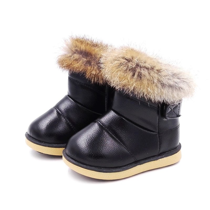 Winter Children's Shoes, Girls' Boots, Snow Boots $32.02 Dana Fashion Color: Black Size: 21 Baby & Mother Product Information: Applicable Scene: Daily Sole Craft: Injection Shoes Insole Material: Pu Leather Material: Pu Size Information: @font-face{font-f