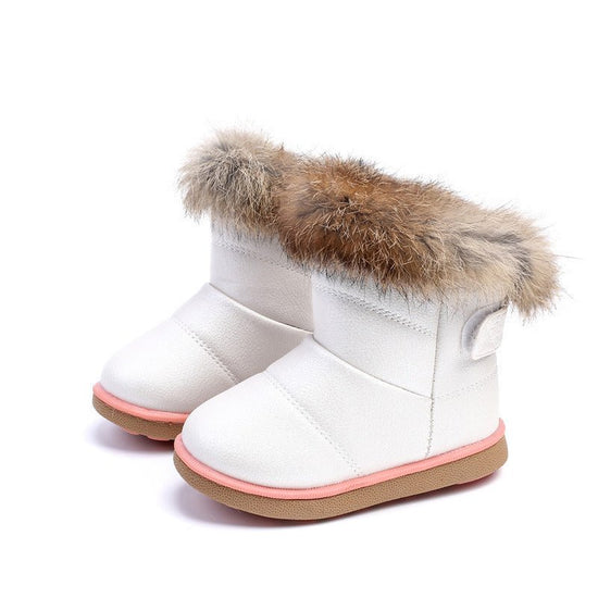 Winter Children's Shoes, Girls' Boots, Snow Boots $32.02 Dana Fashion Color: White Size: 21 Baby & Mother Product Information: Applicable Scene: Daily Sole Craft: Injection Shoes Insole Material: Pu Leather Material: Pu Size Information: @font-face{font-f