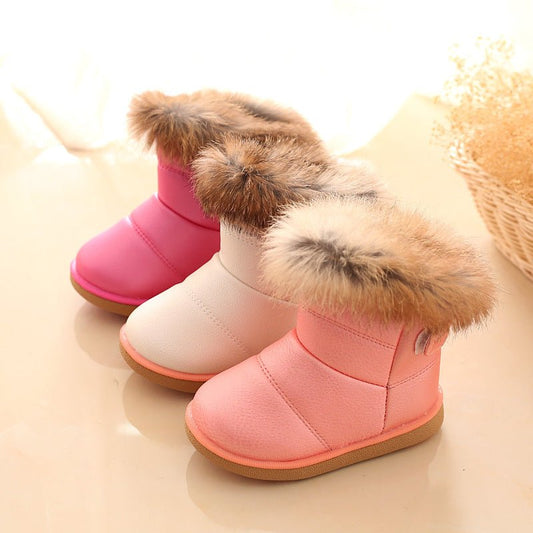 Winter Children's Shoes, Girls' Boots, Snow Boots $32.02 Dana Fashion Color: Black Size: 21 Baby & Mother Product Information: Applicable Scene: Daily Sole Craft: Injection Shoes Insole Material: Pu Leather Material: Pu Size Information: @font-face{font-f