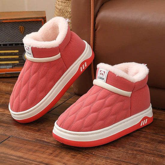 Winter Leather Waterproof Cotton Shoes Women $30.84 Dana Fashion Color: Coffee Size: 36to37 Women's shoes Product information: Pattern: solid color Color: gray, coffee, dark blue, orange, red skin Size: 36-37 [cotton shoes thick, small size],38-39 [cotton