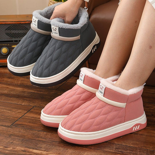 Winter Leather Waterproof Cotton Shoes Women $30.84 Dana Fashion Color: Coffee Size: 36to37 Women's shoes Product information: Pattern: solid color Color: gray, coffee, dark blue, orange, red skin Size: 36-37 [cotton shoes thick, small size],38-39 [cotton