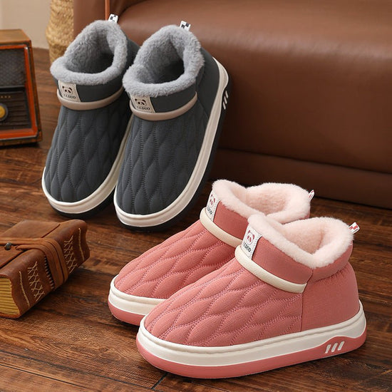 Winter Leather Waterproof Cotton Shoes Women $30.84 Dana Fashion Color: Coffee Size: 36to37 Women's shoes Product information: Pattern: solid color Color: gray, coffee, dark blue, orange, red skin Size: 36-37 [cotton shoes thick, small size],38-39 [cotton
