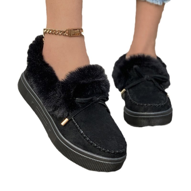 Winter Round Head Thick Bottom Velvet Warm Cotton Shoes Women $34.01 Dana Fashion Color: Beige Size: 36 Women's shoes Product information: Pattern: solid color Lining material: pu Applicable sports: Universal Color: black, red and white, white, red, leopa