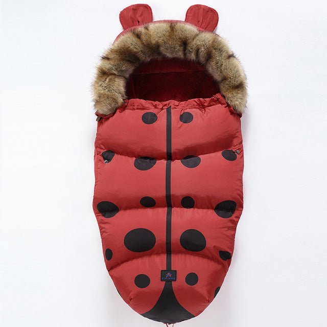 Winter Sleeping Bags Envelope Newborn Baby Stroller Pad $355.67 Dana Fashion Color: Red Baby & Mother Product Information: Applicable age: Freshmen 3 months 6 months Fabric: Cotton denim Applicable gender: female/male Color classification: orange, red, gr