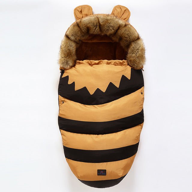 Winter Sleeping Bags Envelope Newborn Baby Stroller Pad $355.67 Dana Fashion Color: Yellow Baby & Mother Product Information: Applicable age: Freshmen 3 months 6 months Fabric: Cotton denim Applicable gender: female/male Color classification: orange, red,
