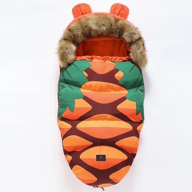 Winter Sleeping Bags Envelope Newborn Baby Stroller Pad $355.67 Dana Fashion Color: Orange Baby & Mother Product Information: Applicable age: Freshmen 3 months 6 months Fabric: Cotton denim Applicable gender: female/male Color classification: orange, red,