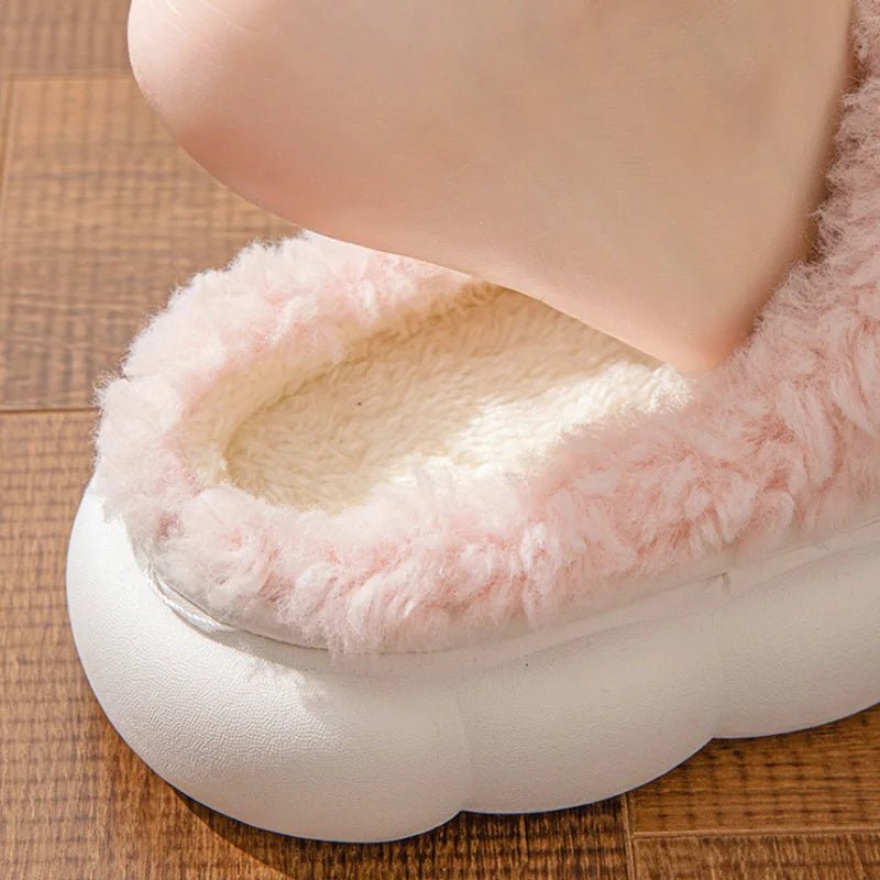Winter Warm Fur Slippers For Women Cute Bow House Non Slip Soft Shoes Comfort Flat Heel Home Indoor Bedroom Plush Slippers $49.45 Dana Fashion Color: Green Size: 36x37 Women's shoes Specification: Foot length 22~22.5cm=Size 36-37=Fit for 35-36 Foot length