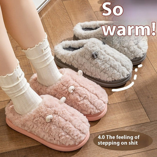 Winter Warm Indoor Home Thick Bottom Non Slip Cotton Slippers $38.50 Dana Fashion Color: Coffee Size: 40to41 Women's shoes Product information: Color: pink, light green, white, gray, brown Size: 36-37,38-39,40-41,42-43,44-45 Sole craft: sewing shoes Sole