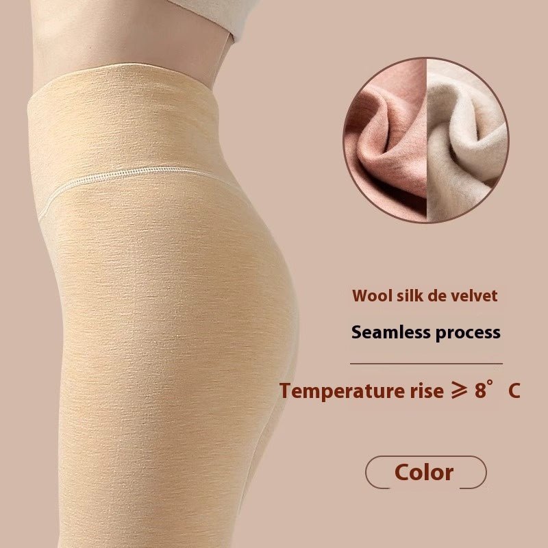 Winter Warm Leggings Cashmere Plus Velvet Tight Pants Fashion High Waist Slim Fit Trousers For Women Clothing $34.07 Dana Fashion Colour: Skin colour Size: 2XL Women's clothing Overview: Unique design, stylish and beautiful. Good material, comfortable wea