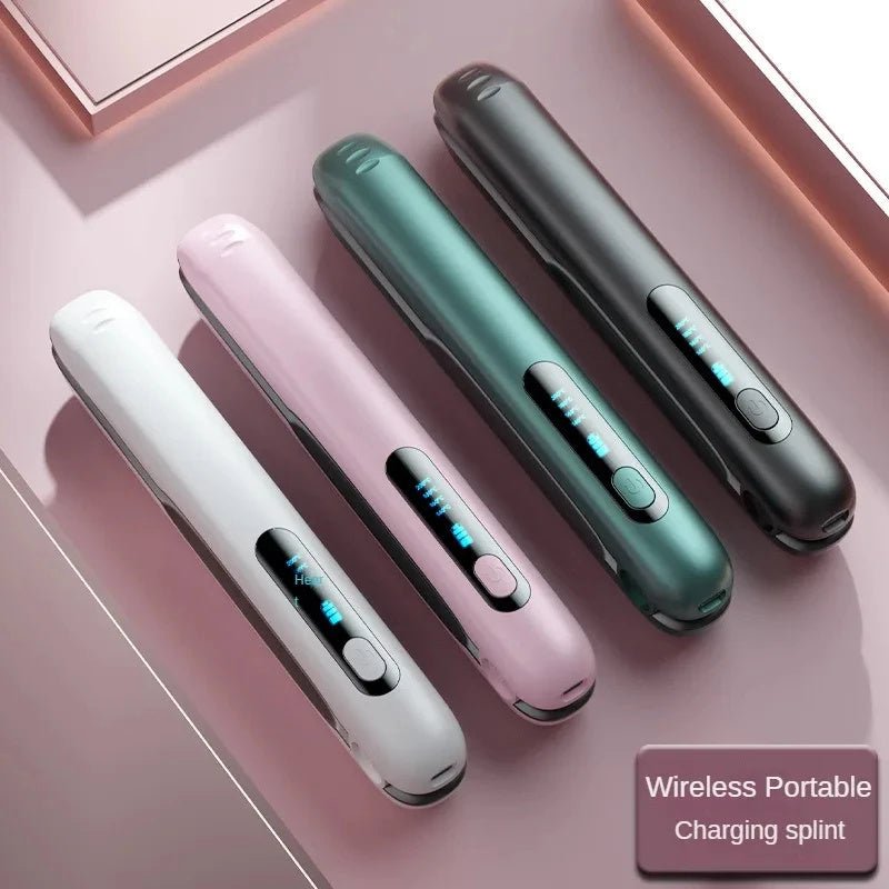Wireless Hair Straightener Flat Iron Mini 2 IN 1 Roller USB 5000mAh Max 200 Degree Portable Cordless Curler 4 Levels Dry And Wet Uses $39.00 Dana Fashion Color: Black Beauty Tools Overview: [4 Adjustable Temperature Setting ]flat iron with adjustable temp