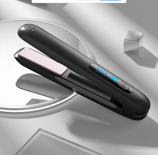 Wireless Hair Straightener Flat Iron Mini 2 IN 1 Roller USB 5000mAh Max 200 Degree Portable Cordless Curler 4 Levels Dry And Wet Uses $39.00 Dana Fashion Color: Black Beauty Tools Overview: [4 Adjustable Temperature Setting ]flat iron with adjustable temp