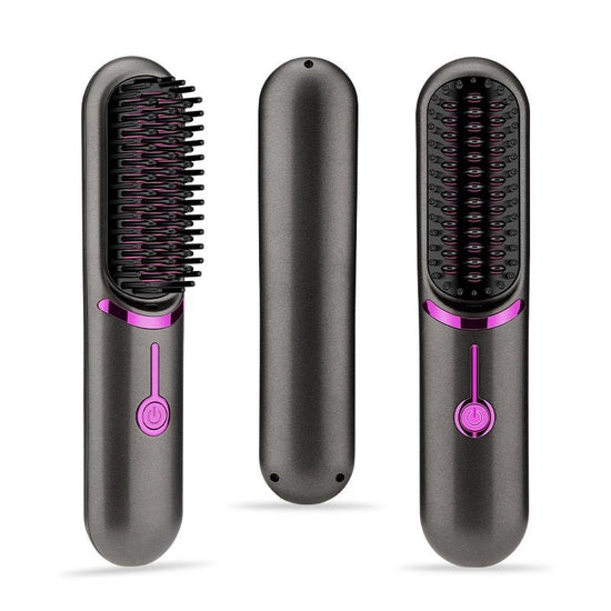 Wireless Straight Comb USB Charging Hairdressing Comb Rolls $69.95 Dana Fashion power: USB Beauty Tools Product information: Power supply: USB Power supply mode: Wireless (lithium battery) Product color: gray Battery: 5v 1-2A 5200mAh Charging time: 4 hour