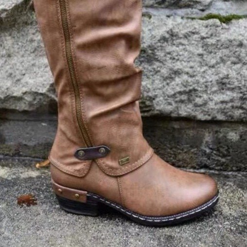Women Boots $49.99 Dana Fashion Size: 35 Color: Khaki Women's clothing Upper material: artificial PU Sole Material: Rubber Applicable gender: female Toe shape: round head Heel shape: rough heel Heel height: high heel (1-3CM) Popular boots: booties Inner m