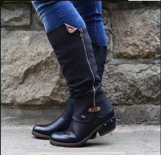 Women Boots $49.99 Dana Fashion Size: 35 Color: Army Green Women's clothing Upper material: artificial PU Sole Material: Rubber Applicable gender: female Toe shape: round head Heel shape: rough heel Heel height: high heel (1-3CM) Popular boots: booties In
