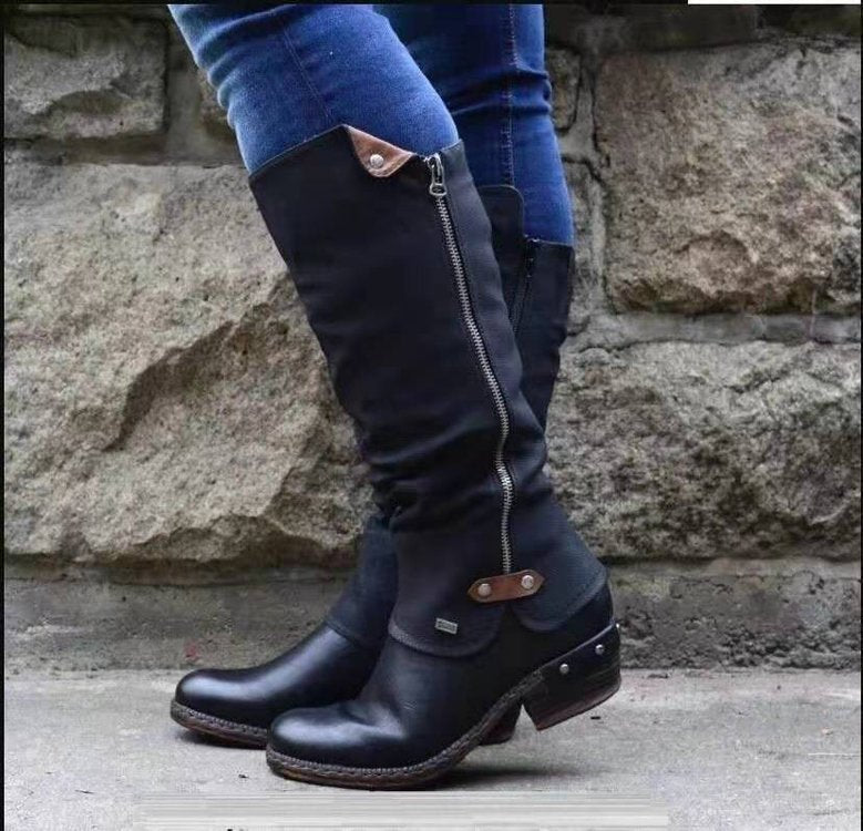 Women Boots $49.99 Dana Fashion Size: 35 Color: Army Green Women's clothing Upper material: artificial PU Sole Material: Rubber Applicable gender: female Toe shape: round head Heel shape: rough heel Heel height: high heel (1-3CM) Popular boots: booties In