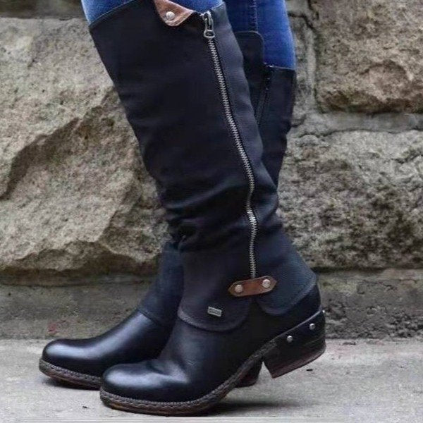 Women Boots $49.99 Dana Fashion Size: 35 Color: Black Women's clothing Upper material: artificial PU Sole Material: Rubber Applicable gender: female Toe shape: round head Heel shape: rough heel Heel height: high heel (1-3CM) Popular boots: booties Inner m