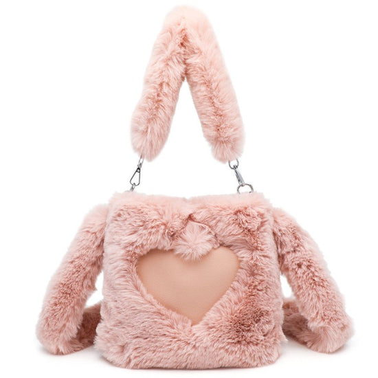 Women Fluffy Shoulder Bag Top-handle Bag Female Autumn Winter Handbag Plush Tote Girls Fashion Shopping Bags Handbags For Women $34.14 Dana Fashion Color: Pink Size: 22x22x4CM Women's Bags Overview: 【High Quality Material】The outer material of this fluffy
