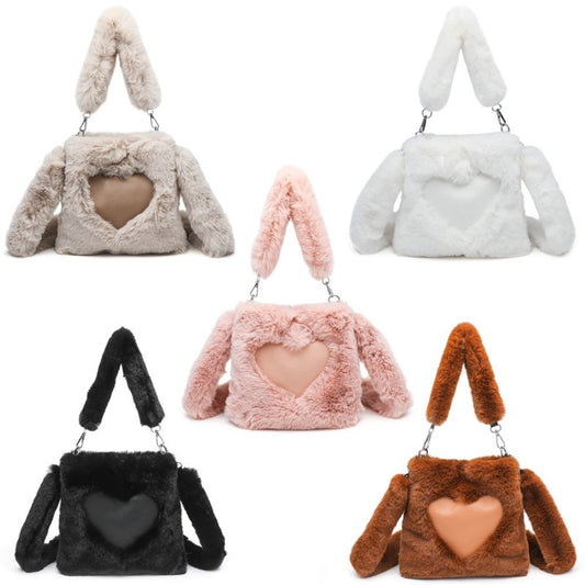 Women Fluffy Shoulder Bag Top-handle Bag Female Autumn Winter Handbag Plush Tote Girls Fashion Shopping Bags Handbags For Women $34.14 Dana Fashion Color: Black Size: 22x22x4CM Women's Bags Overview: 【High Quality Material】The outer material of this fluff