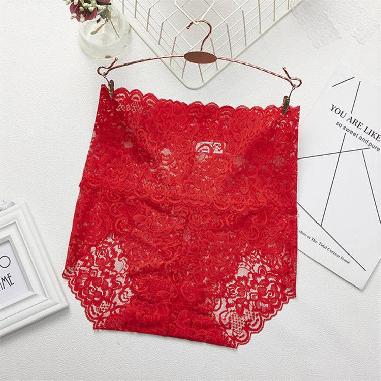 Women Sexy Lace Underwear $38.00 Dana Fashion Color: Red Size: 3XL Women's clothing Description Features: Brand New and high quality! Fashion design, transparent lace with floral makes you look more sexy. Style: Sexy, Fashion Type: High Waist Briefs Mater