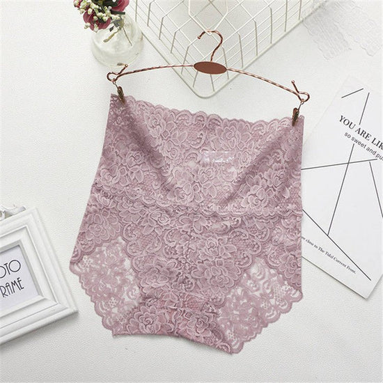 Women Sexy Lace Underwear $38.00 Dana Fashion Color: Light purple Size: 3XL Women's clothing Description Features: Brand New and high quality! Fashion design, transparent lace with floral makes you look more sexy. Style: Sexy, Fashion Type: High Waist Bri