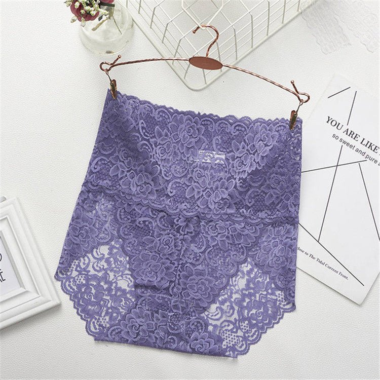 Women Sexy Lace Underwear $38.00 Dana Fashion Color: Blue Size: 3XL Women's clothing Description Features: Brand New and high quality! Fashion design, transparent lace with floral makes you look more sexy. Style: Sexy, Fashion Type: High Waist Briefs Mate