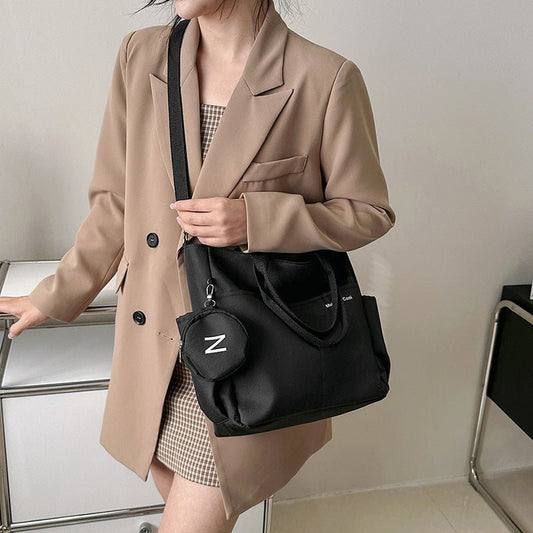 Women Shoulder Crossbody Bag Canvas Tote Messenger Bag 2024 Ladies Hand Bags Female Handbag $26.07 Dana Fashion Color: Beige Women's Bags Overview: Unique design, stylish and beautiful. Good material, comfortable wear. A variety of colors, any choice. Pro