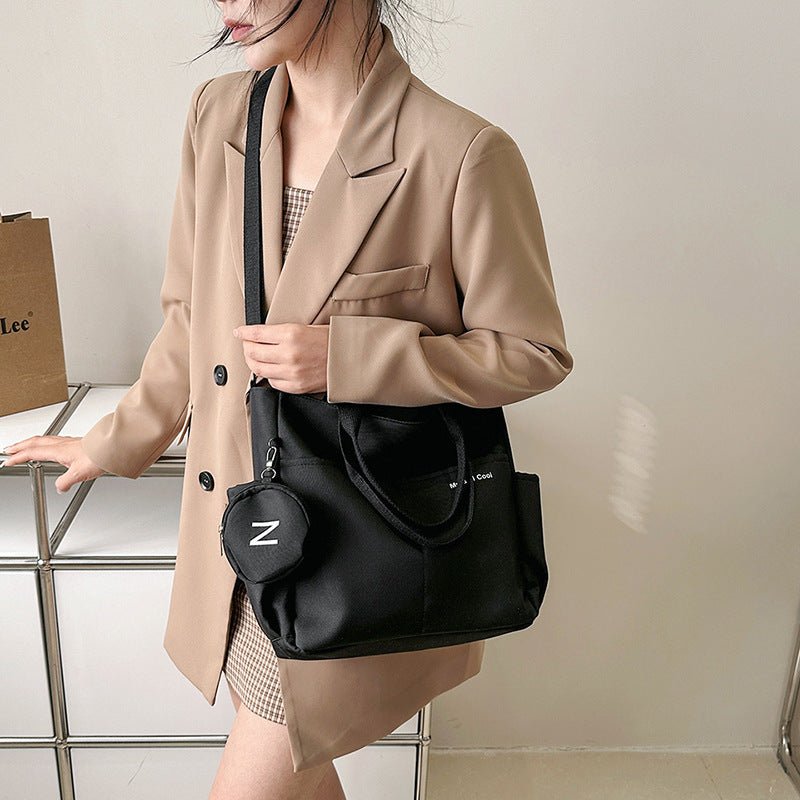 Women Shoulder Crossbody Bag Canvas Tote Messenger Bag 2024 Ladies Hand Bags Female Handbag $26.07 Dana Fashion Color: Black Women's Bags Overview: Unique design, stylish and beautiful. Good material, comfortable wear. A variety of colors, any choice. Pro