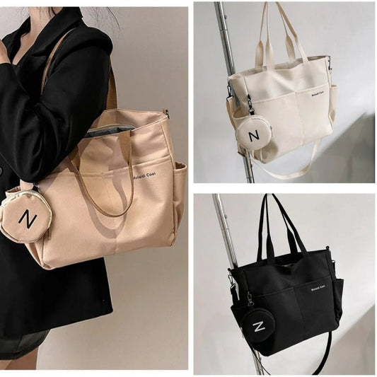 Women Shoulder Crossbody Bag Canvas Tote Messenger Bag 2024 Ladies Hand Bags Female Handbag $26.07 Dana Fashion Color: Beige Women's Bags Overview: Unique design, stylish and beautiful. Good material, comfortable wear. A variety of colors, any choice. Pro