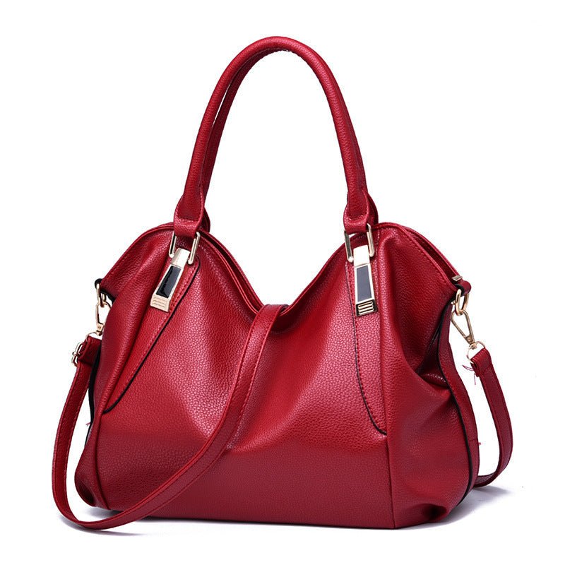 Women Totes Bag High Capacity Crossbody Shoulder Bags Soft Handbags $41.35 Dana Fashion Color: Wine red Women's Bags Product information: Color: white, wine red, dark blue, black, pink, brown Style: street trend Material: PU Luggage trend style: bucket ba