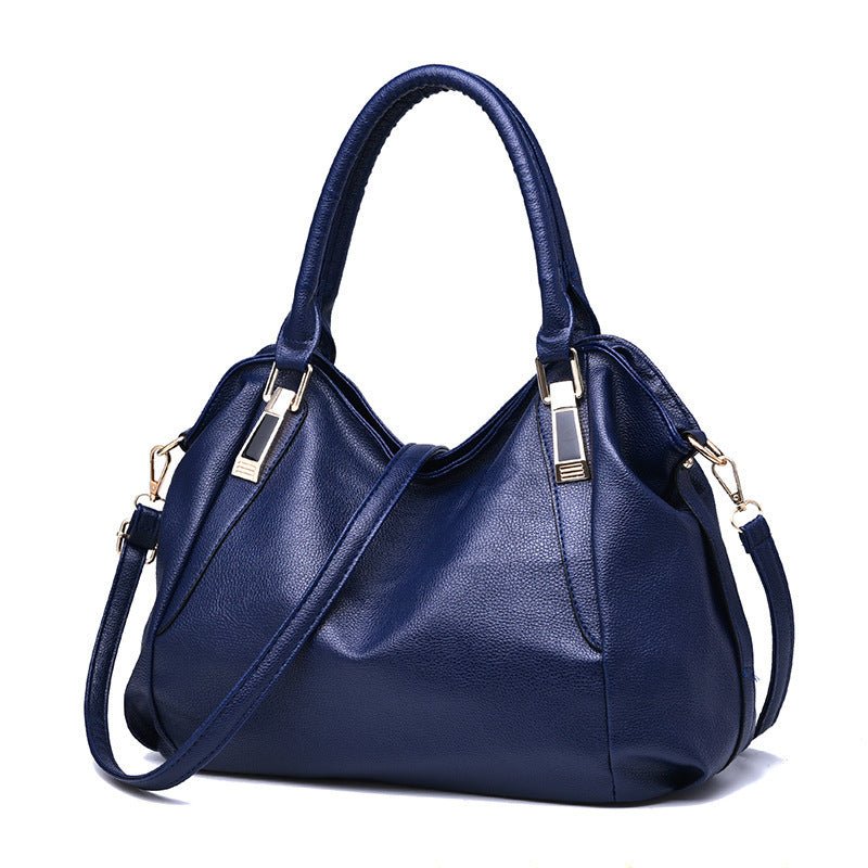 Women Totes Bag High Capacity Crossbody Shoulder Bags Soft Handbags $41.35 Dana Fashion Color: Dark blue Women's Bags Product information: Color: white, wine red, dark blue, black, pink, brown Style: street trend Material: PU Luggage trend style: bucket b