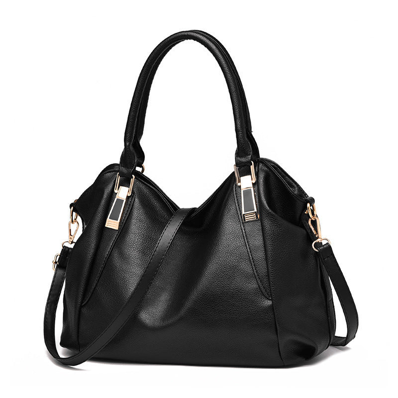 Women Totes Bag High Capacity Crossbody Shoulder Bags Soft Handbags $41.35 Dana Fashion Color: Black Women's Bags Product information: Color: white, wine red, dark blue, black, pink, brown Style: street trend Material: PU Luggage trend style: bucket bag B