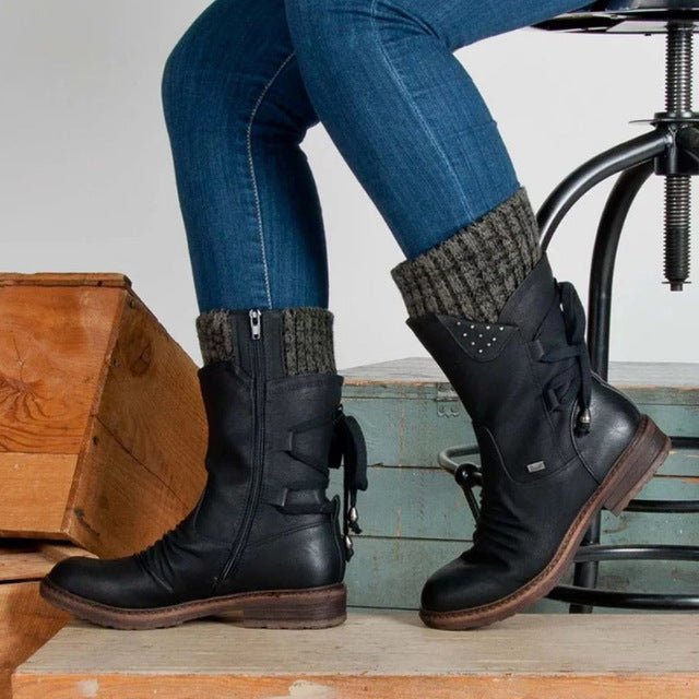Women Winter Boots Mid-Calf Snow Boots $40.00 Dana Fashion Color: Black Size: 35 Women's shoes Product information: SUpper material: microfiber Sole Material: Rubber Color: red, black, purple, blue, khaki, gray Size: 35,36,37,38,39,40,41,42,43 Popular boo