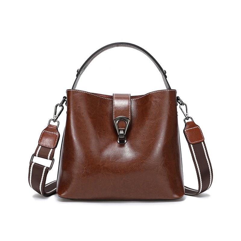 Women's Autumn And Winter Bucket Bag Shoulder Messenger Bag $48.99 Dana Fashion Color: Coffee Women's Bags Product information: Lining texture: polyester cotton Applicable scenarios: Daily matching Color: milky white, peacock blue, coffee, caramel, Burgun
