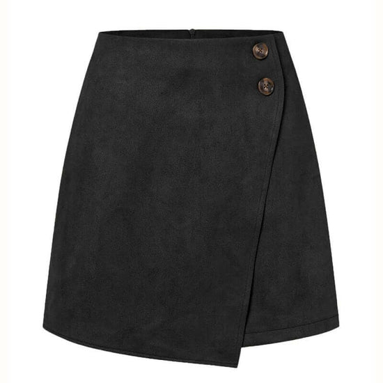 Women's Autumn And Winter Suede Irregular Skirt $27.90 Dana Fashion Color: Black Size: L Women's clothing Product information: Pattern: solid color Fabric name: Suede Skirt-type: asymmetric skirt Color: Brown, khaki, black, army green, beige, camel Elasti