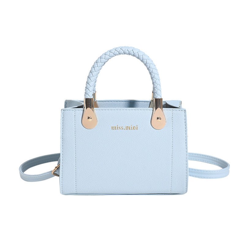 Women's Bag Trendy Fashion Ins Lychee Pattern Portable $27.94 Dana Fashion Color: Blue Women's Bags Product information: Lining texture: without lining Applicable scenarios: Daily matching Color: white, black, blue, khaki, green, Rose Red, Purple Outer ba
