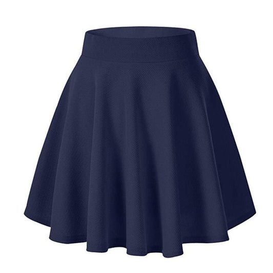 Women's Basic Versatile Stretch Flared Skirt $20.50 Dana Fashion Color: Black Size: L Women's clothing Product information: Pattern: solid color Fabric name: Other Skirt-type: A- line skirt Color: white, black, red, burgundy, blue, green, dark blue Elasti