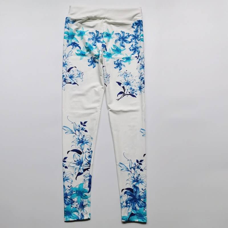 Women's Blue Flower Printed Hip Lifting Tight Pants $39.50 Dana Fashion Color: Orchid Size: 2XL Women's clothing Product information: Pattern: Printing Applicable sports: Yoga Fitness Color: Z9045 orchid Pants length: trousers Size: S,M,L,XL,2XL,3XL Linin