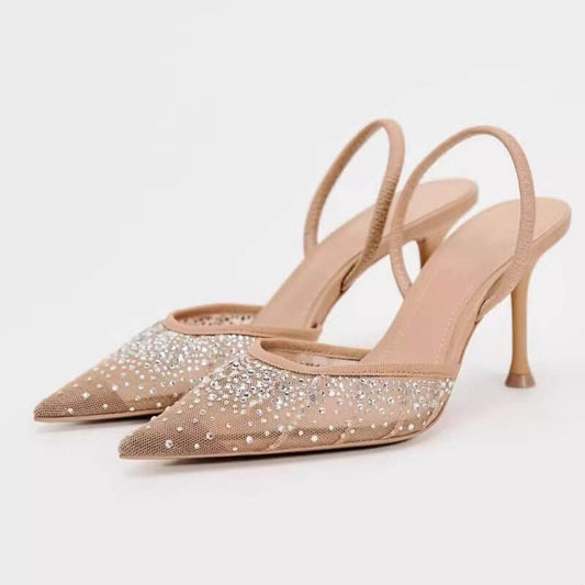 Women's Bright Mesh Fashion Classy High Heels $48.50 Dana Fashion Color: Brown 8CM Size: 35 Women's shoes Product information: Pattern: solid color Color: Brown Heel height: high heels 8CM Heel shape: stiletto heels Size: 35, 36, 37, 38, 39, 40, 41, 42 Ap